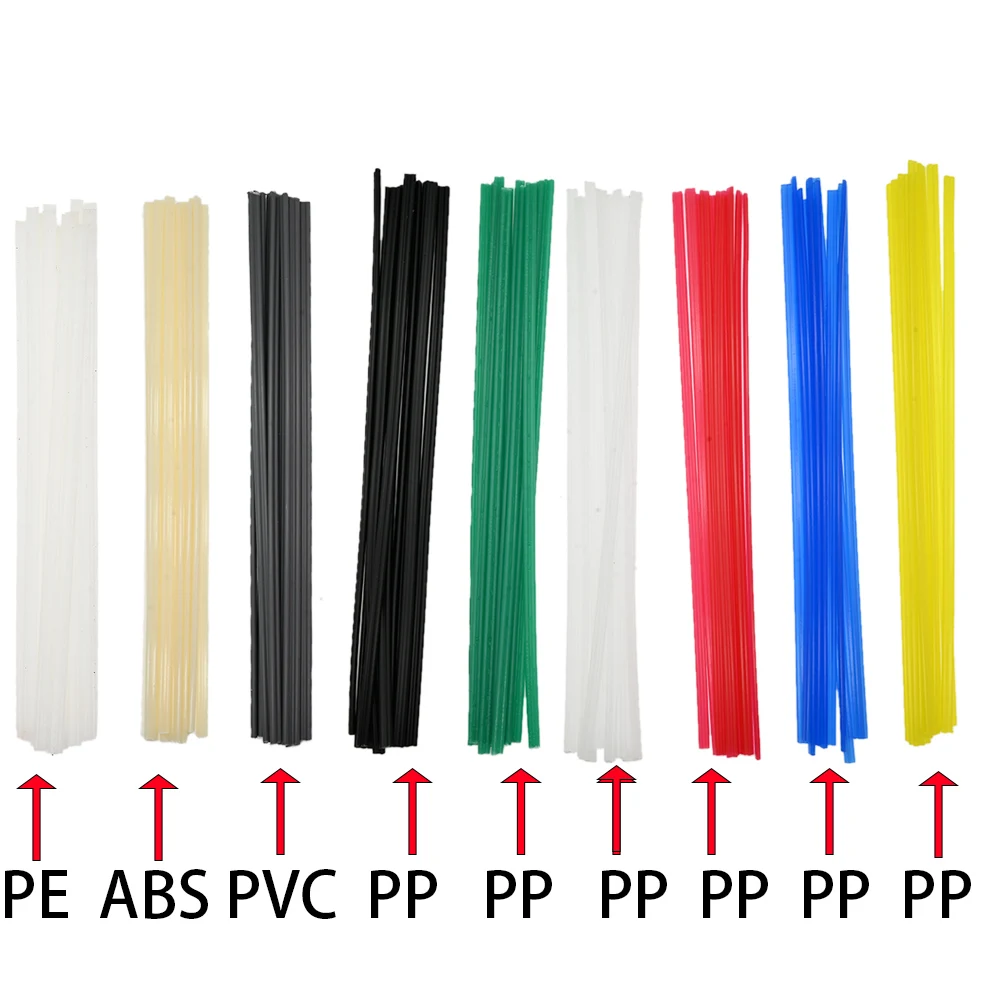 

10PCS/Lot Plastic Welding Rods 20CM/25CM Length PP/PVC/ABS/PE Welding Sticks 5x2mm For Plastic Welder Welding Accessories