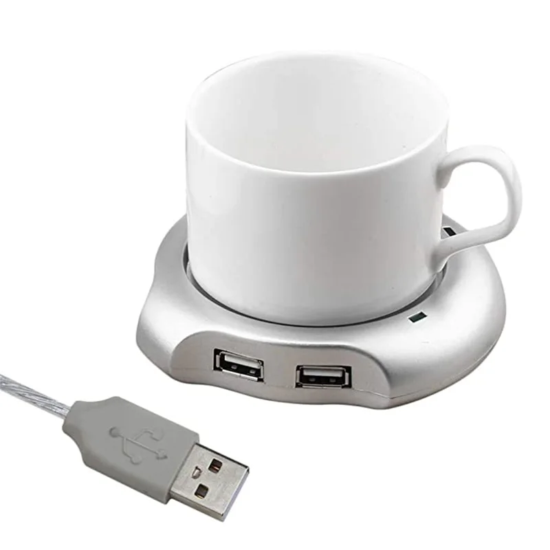 

Fashionable USB Insulation Coaster Heater Heat Insulation Electric Multifunctional Coffee Cup Mug Mat Pad Home Office Accessory