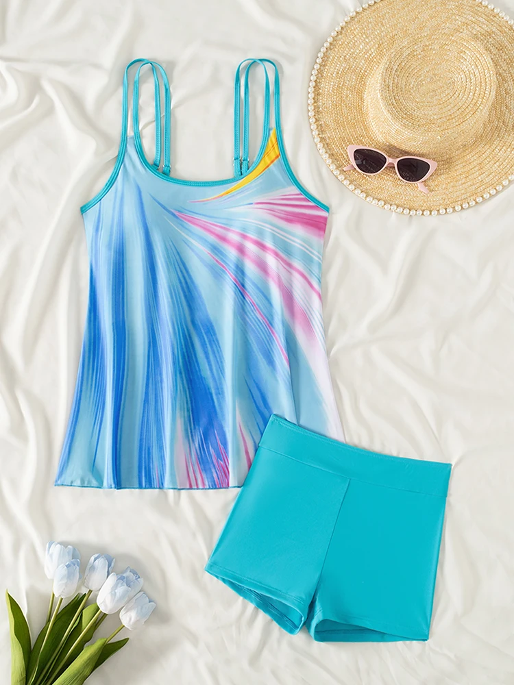 Купальник-бикини женский купальник с крышкой для живота новинка 2024 комплект