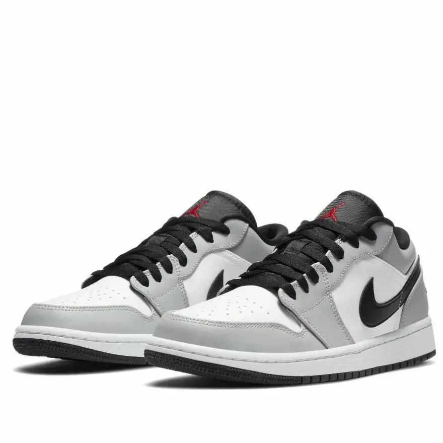 Jordan Air 1 &quotLight Smoke Grey&quot Little Dior Trend Fashion Vintage Low Top Basketball Shoes Men's Ash
