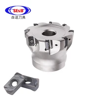 seno exn milling cutters tools exn03r 40 6t 22 indexable face milling cutter mill head for lnmu carbide insert shock resistant