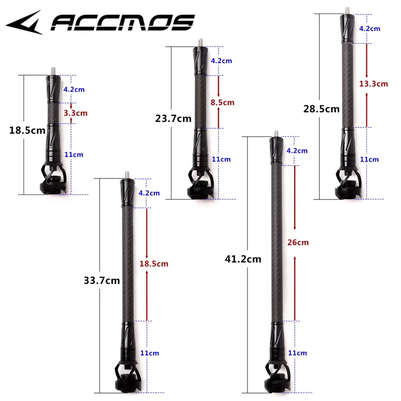 Углеродный стабилизатор для стрельбы из лука балансировочного стержня 6 дюймов/8