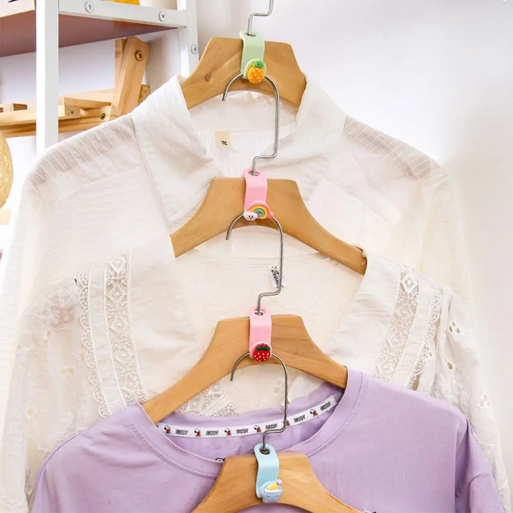 

Cute Mini Clothes Hanger Connector Cascading Hook Wardrobe Closet Organizer