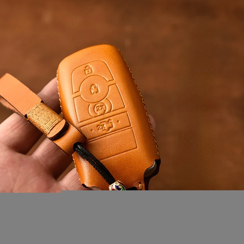 

Suitable For Lincoln MKZ Continental Corsair Nautilus Aviator Navigator Cowhide Leather key cover