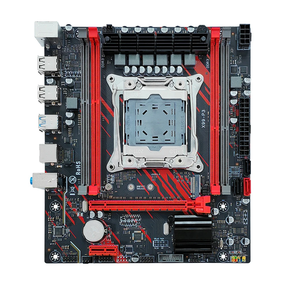 

DDR3 ECC материнская плата для настольного сервера E5 2666 V3 стандартная материнская плата для компьютера 128 ГБ ОЗУ комплект материнской платы M.2 порт NVME/SATA