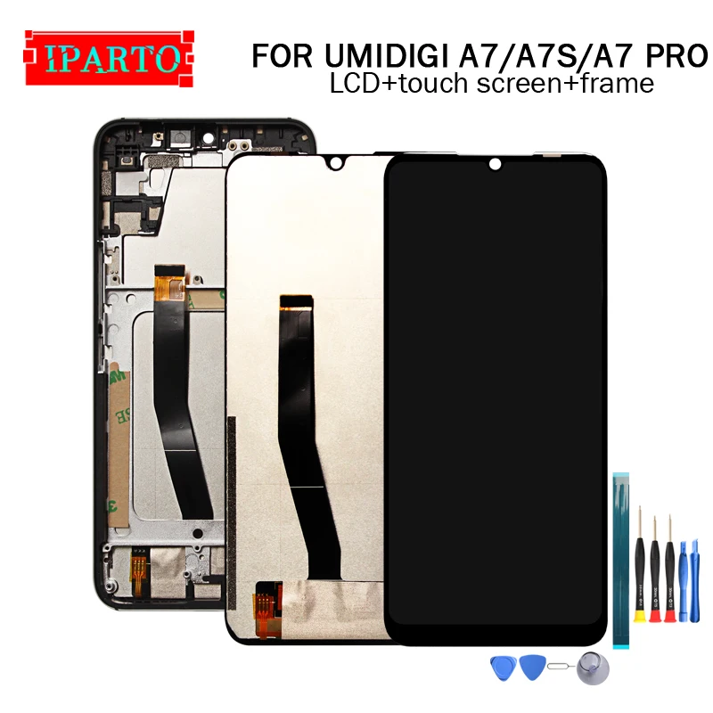 Дисплей с дигитайзером сенсорного экрана и рамкой для UMIDIGI A7 PRO 100% оригинальный