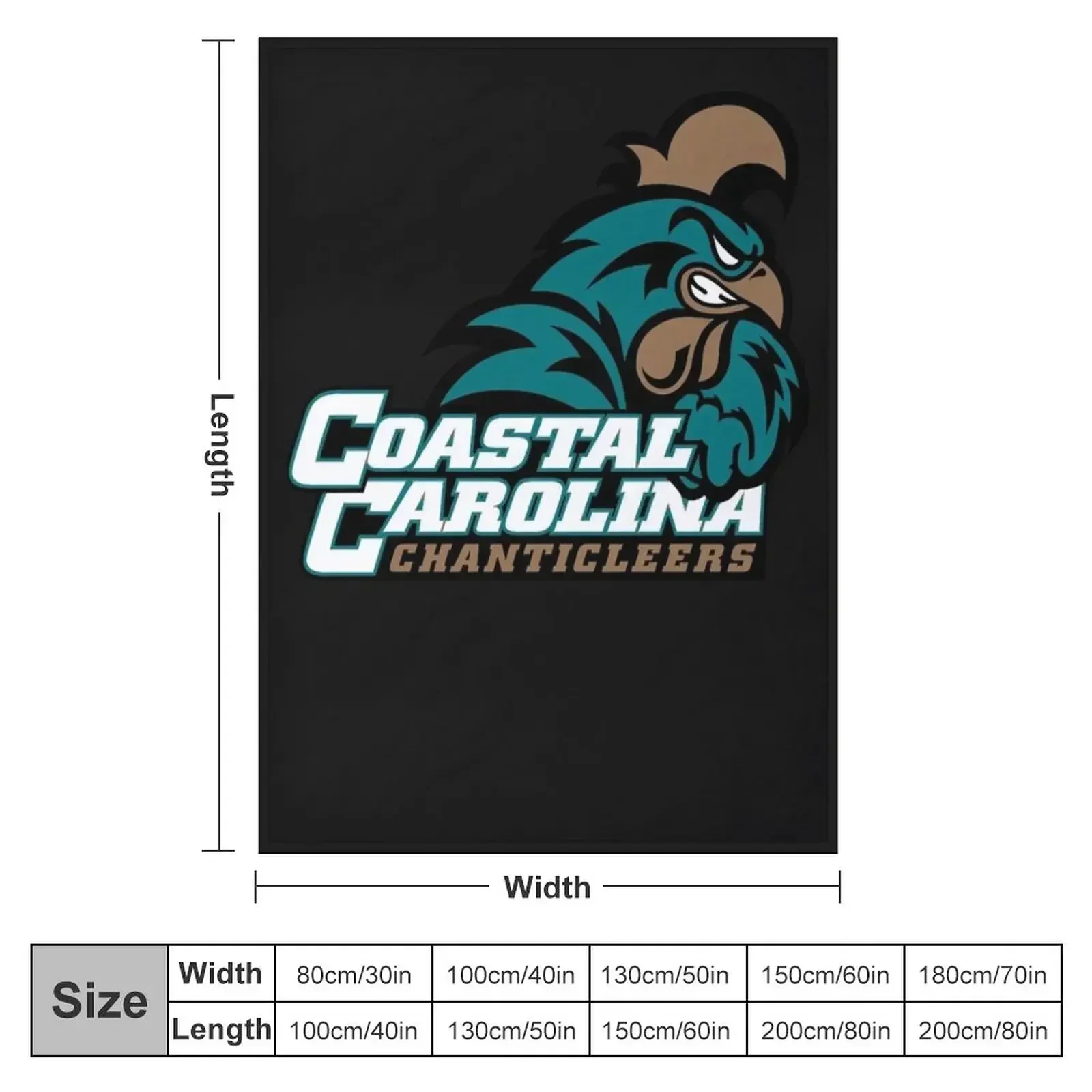 Футболка Coastal Carolina Chanticleers Essential одеяло теплое зимнее лохматое