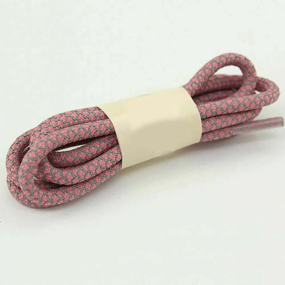 1 Pair New Length 120cm Safe Reflective Rope Laces Round Reflective Shoe Laces Running Shoestring Reflective Shoelaces