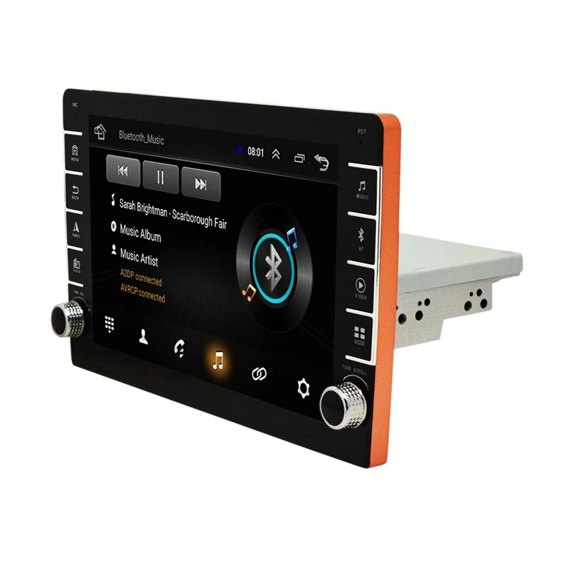 

NEW-8 Inch Adjustable WIFI Car Stereo Radio Quad-Core Android 8.1 MP5 Player Press Sn GPS Navigator with Button Knob