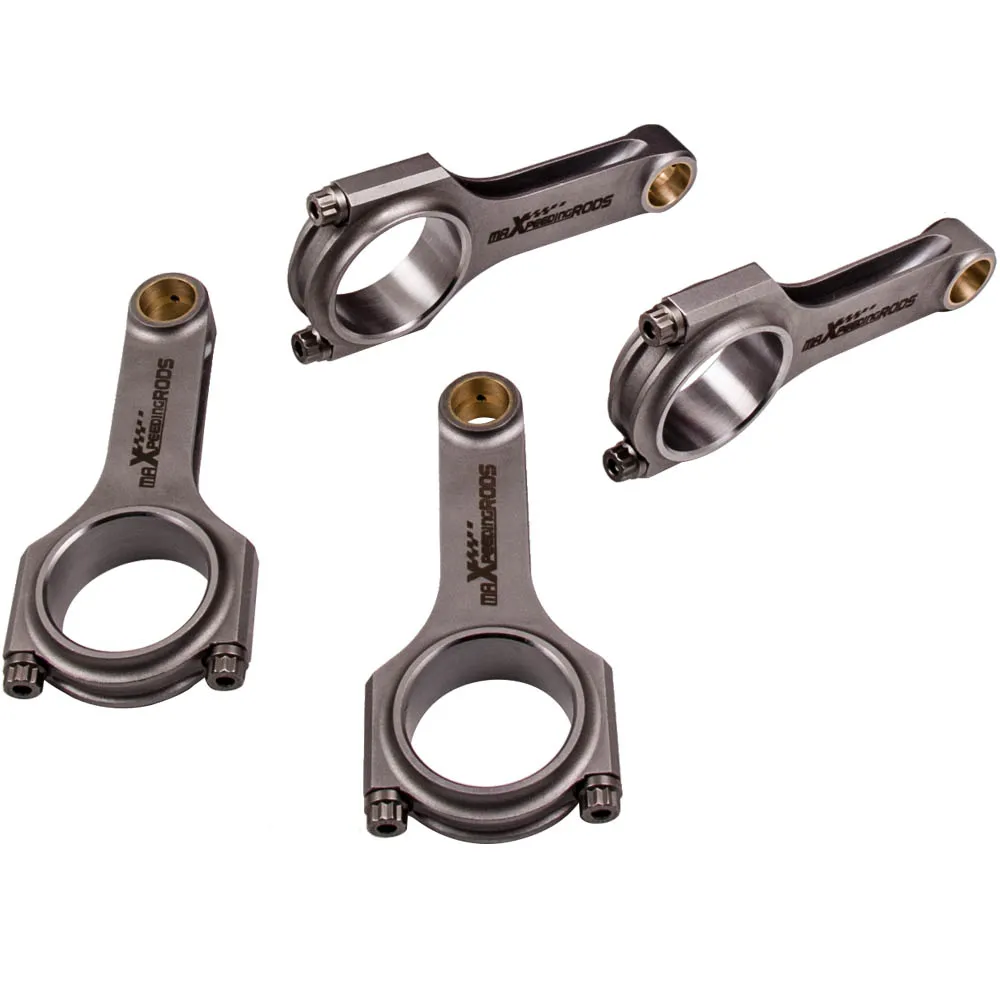 

4x Conrods Connecting Rods For Mitsubishi Lancer Evolution X 2007-2016 143.75mm for Galant Fortis Ralliart 08-15 Balanced Bellie