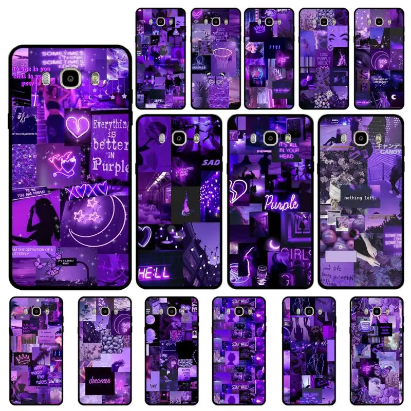 

MaiYaCa infinity on Purple Phone Case for Samsung J 4 5 6 7 8 prime plus 2018 2017 2016 J7 core