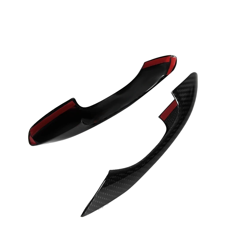 Накладка на дверную ручку автомобиля из настоящего углеродного волокна 2 шт. для