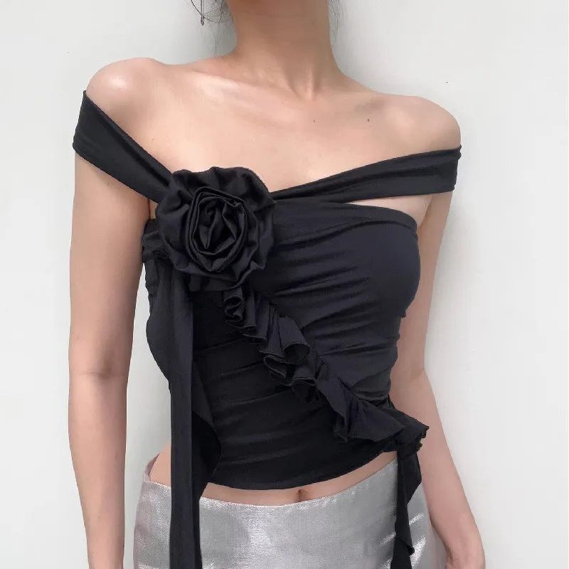 

High Quality 2023 Women Sleeveless T-shirt Backless Design Sexy Crop Top Clothes Spring Summer Fashion Tank Top Y2k Corset Top
