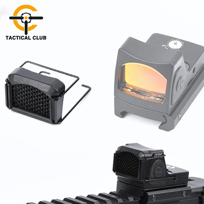 

Airsoft Killflash RMR Protector Cover RMR Red Dot Sight Scope Kill Flash Protective Lens Honeycomb Metal Mesh Protector Cover