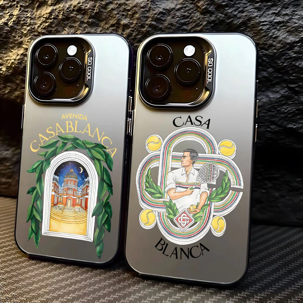 Фото Горячий чехол для телефона Casablanca для Tecno Pova Spark Go 30C 20 10 7 Pova 6 Camon 40 30S 20 itel P36 A48 S23 Pro 4G 5G, матовая задняя крышка №1