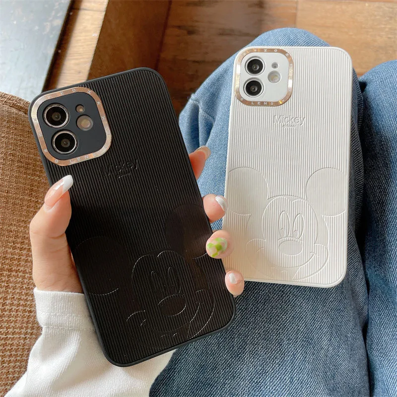 popular new disney mickey phone cases for iphone 13 12 11 pro max mini xr xs max 8 x 7 se 2022 silicone all inclusive free global shipping