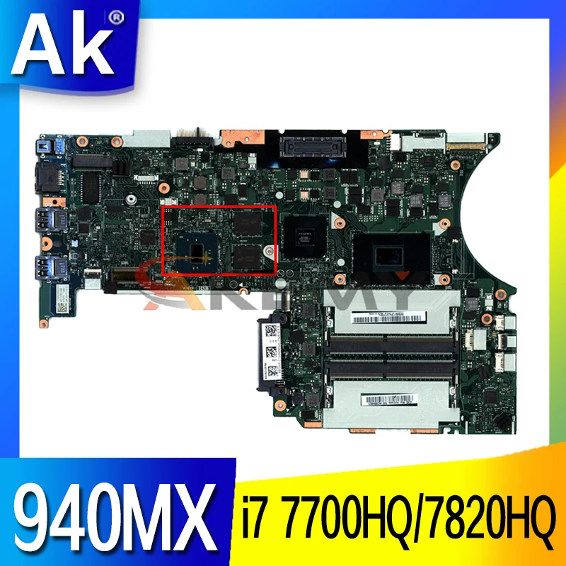 

For Lenovo Thinkpad T470P Laptop Motherboard DT473 NM-B071 With i7 7700HQ/7820HQ 940MX 2GB 100% Tested 01YR889 01YR887 01HW927