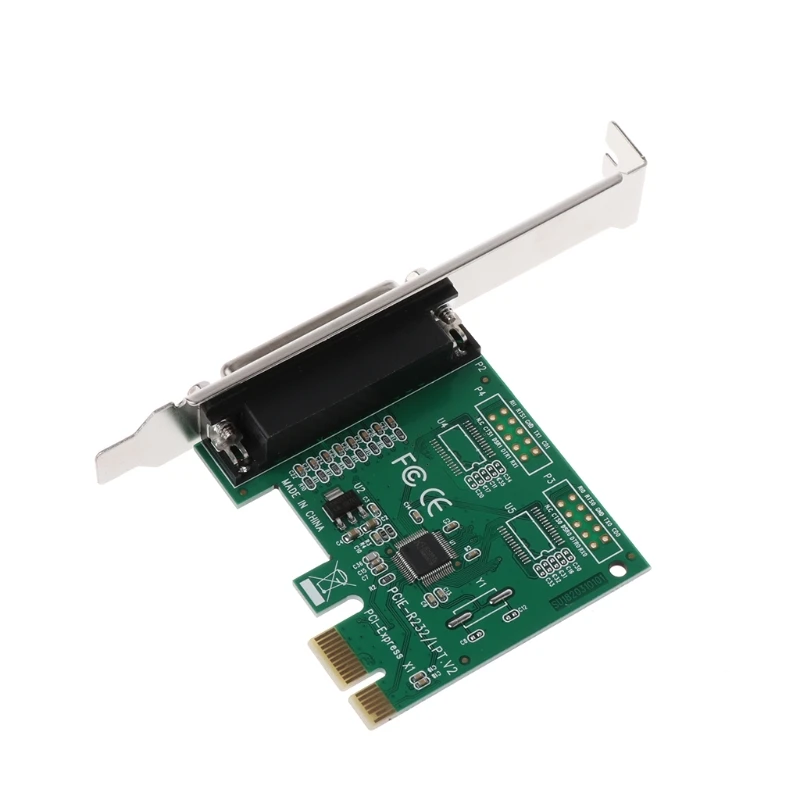 PCI к параллельному порту DB25 25-контактная переходная плата PCIE Принтер LPT адаптеру