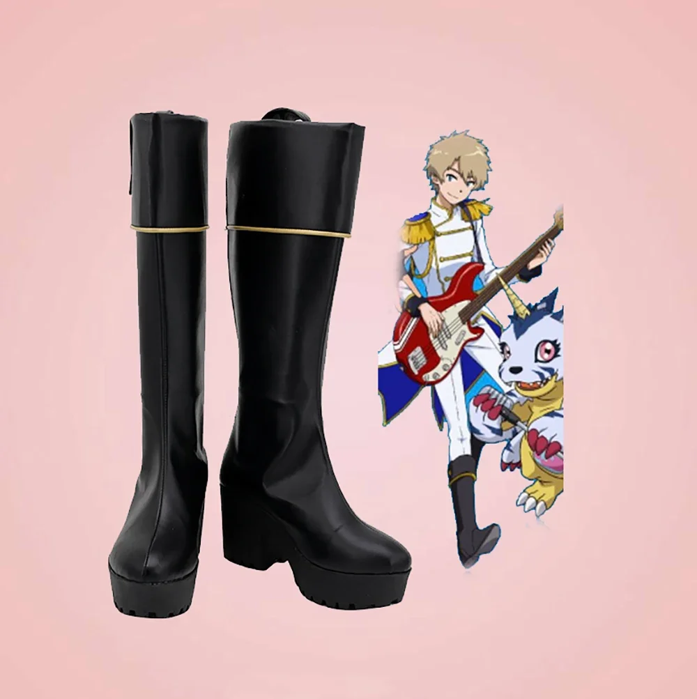 Ботинки для косплея Digimon Adventure Yamato Matt Ishida черные ботинки изготовленные на заказ