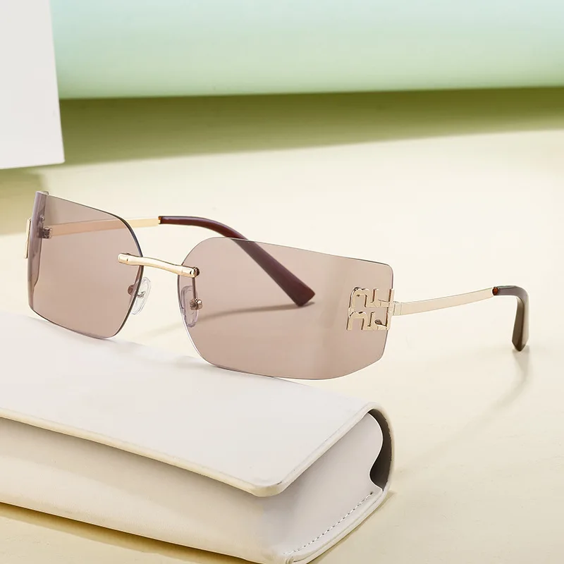 Новинка мужские ветрозащитные очки без оправы Y2K в стиле ретро женские