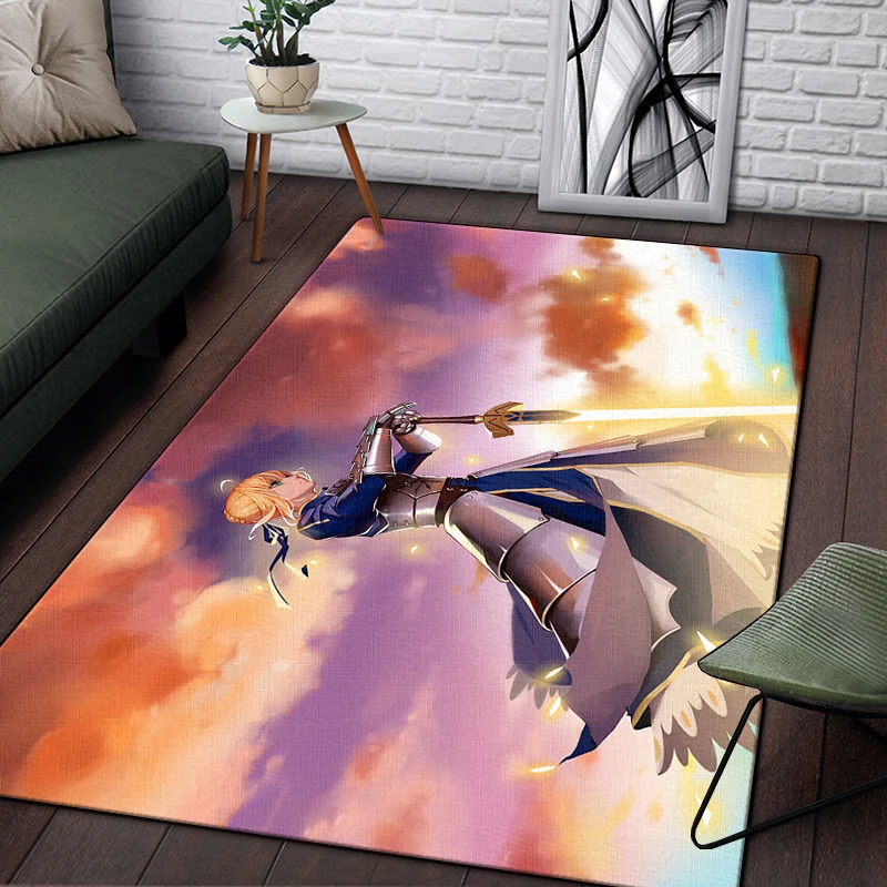 Fate Comic Customized HD Printed Carpet Household Children's Room Living Room Rugs Yoga Mats Simple Floor Mat Gifts Dropshipping