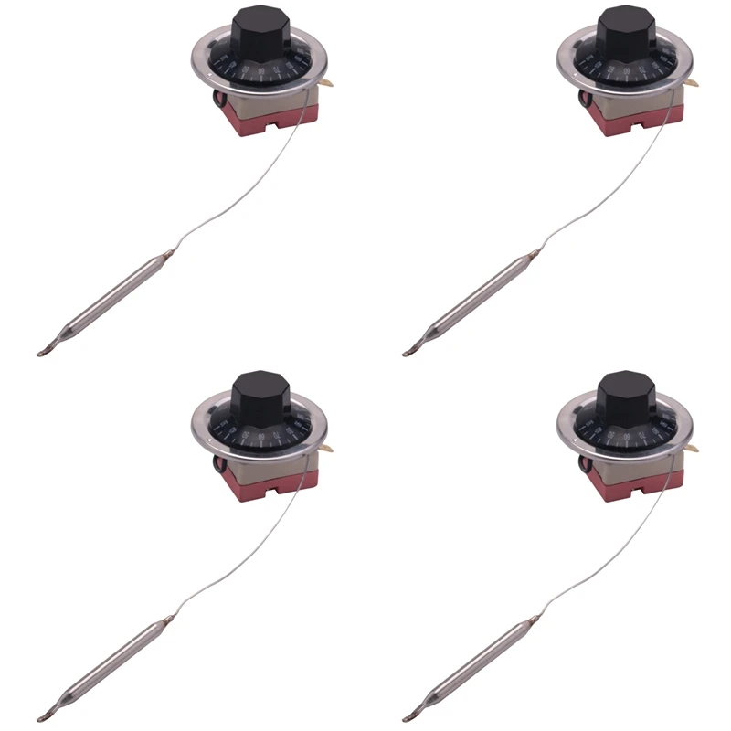 

Promotion! 4X AC 250V 16A 30-110C Temperature Control Capillary Thermostat For Electric Oven