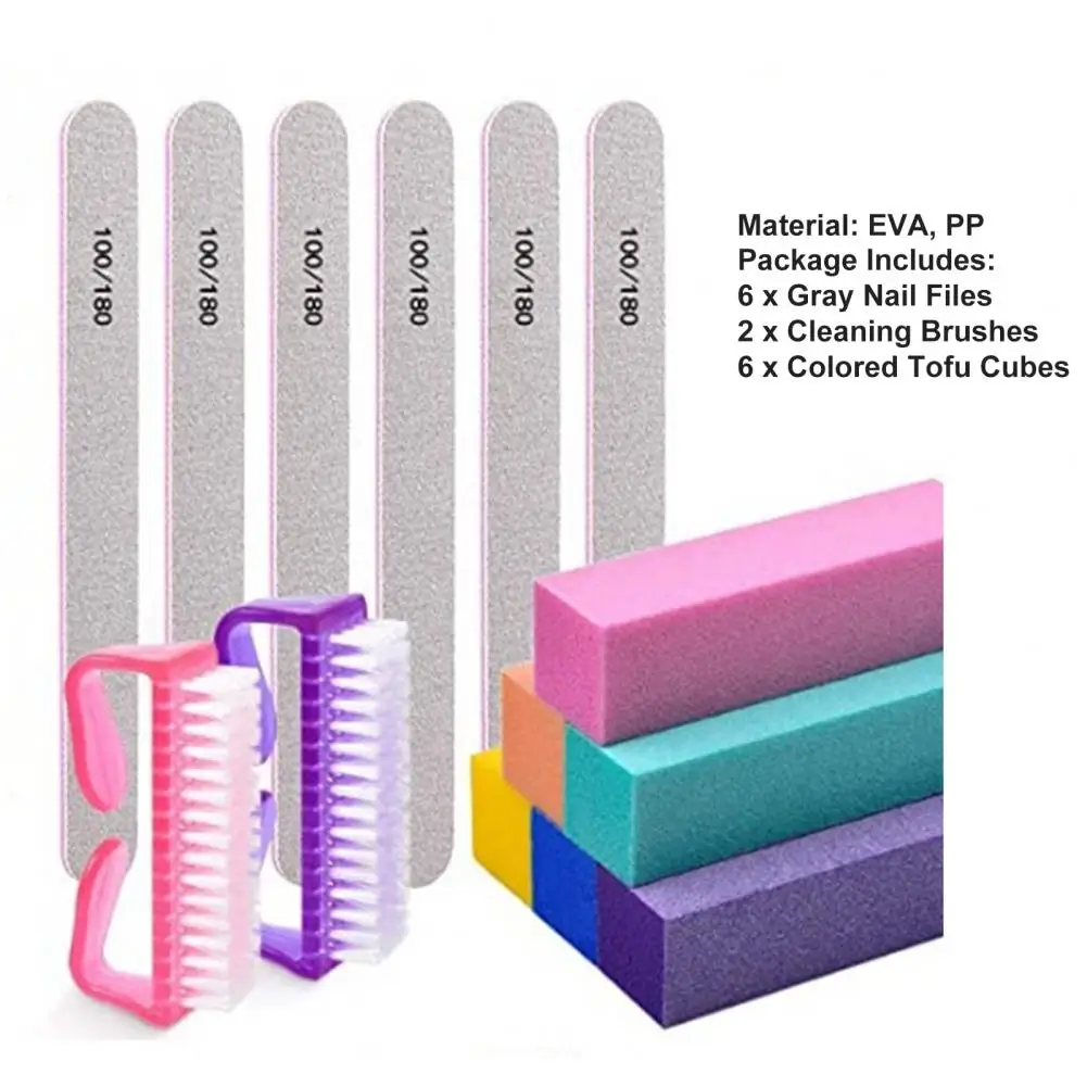 Пилка Для полировки ногтей 14 шт./компл. многоразовые универсальные кубики тофу