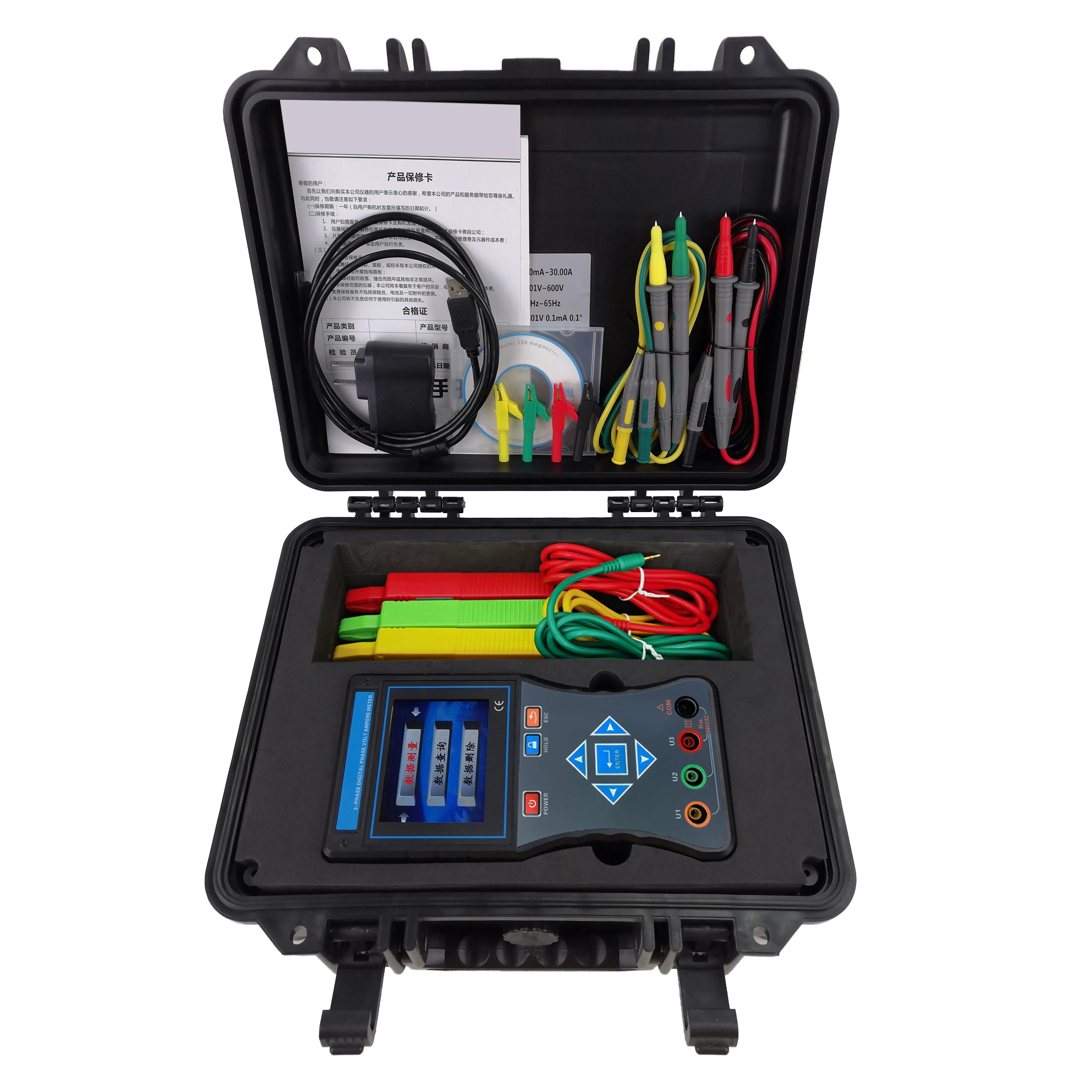 RC230B интеллектуалник 3-Phasen-Multifunktions-Leistungsmesser Stromz Moiler с ЖК-дисплеем