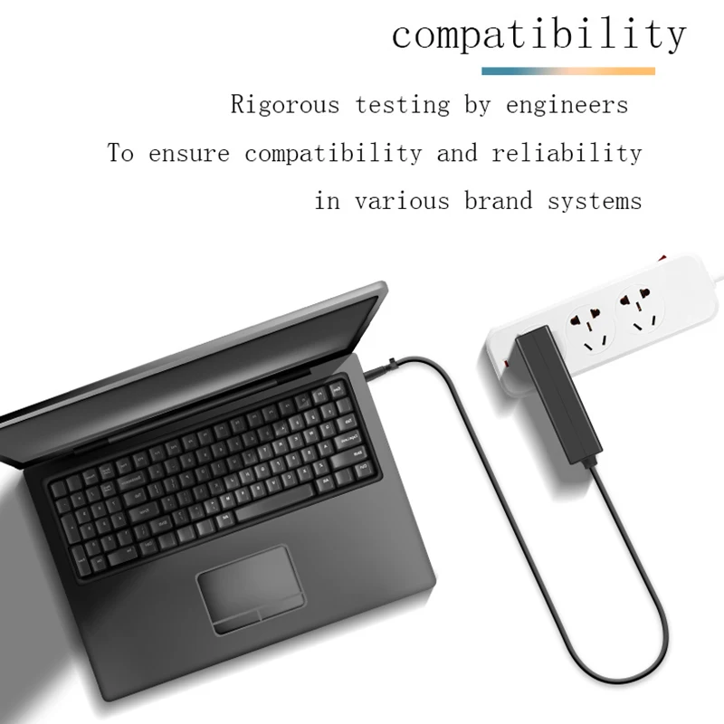 Переносной адаптер 19 5 в 330 а 7 4 Вт GaN зарядное устройство 0 x мм Высокая мощность для