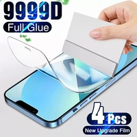 4PCS Full Cover Hydrogel Film The For iPhone Pro Max For iPhone MAX Screen Protector Not Glass