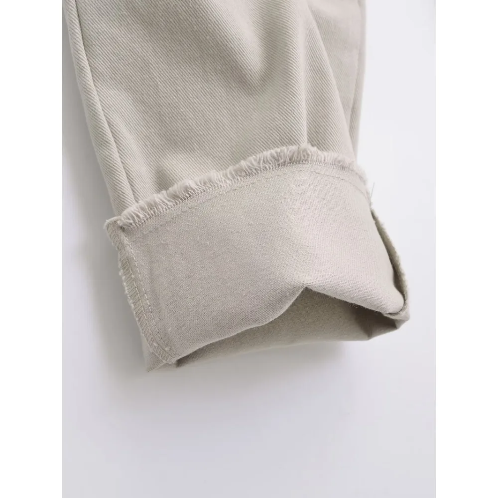 Повседневные укороченные джоггеры TRAF ZR со средней посадкой регулируемый