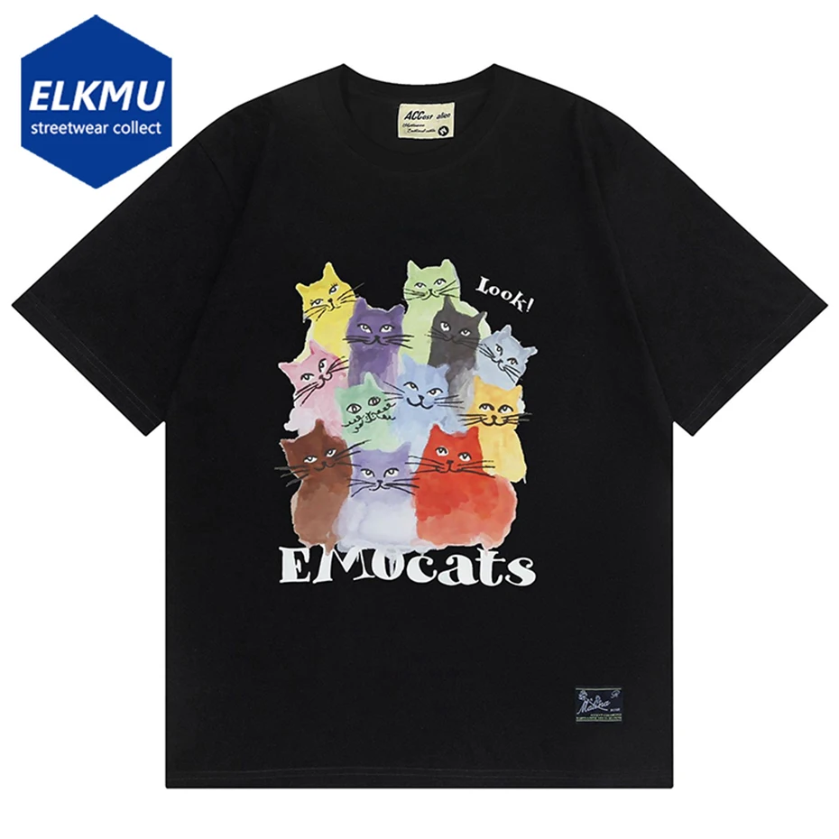 

Футболка Y2K мужская с коротким рукавом, забавный топ с принтом в стиле хип-хоп, хлопковая тенниска оверсайз, уличная одежда, лето 2023