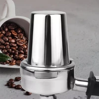 stainless steel coffee dosing cup electroplated rust resistant powder feeder for 58mm espresso machine grinder assistant