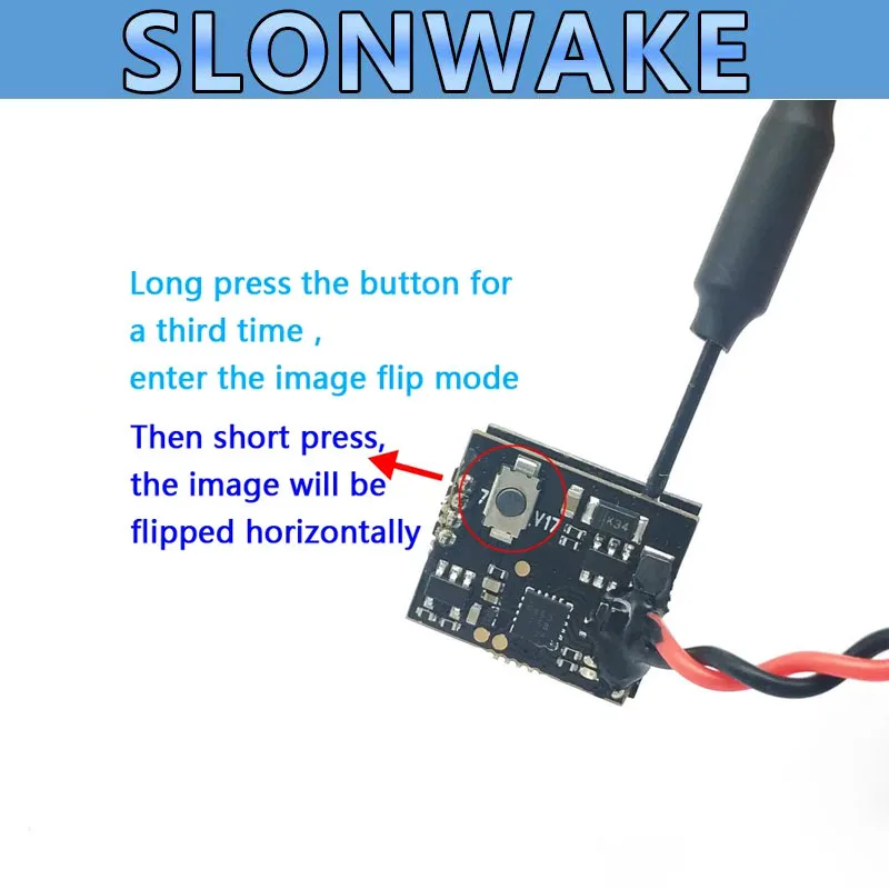 EWRF mini VTX 5 8G 48CH 25 МВт FPV передатчик + 600TVL 120 градусов AIO камера со соединительным