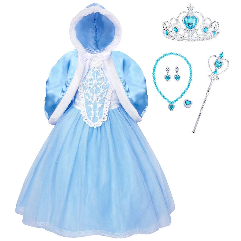 

Детский костюм принцессы «Холодное сердце», платье принцессы Эльзы из мультфильма «Снежная королева»