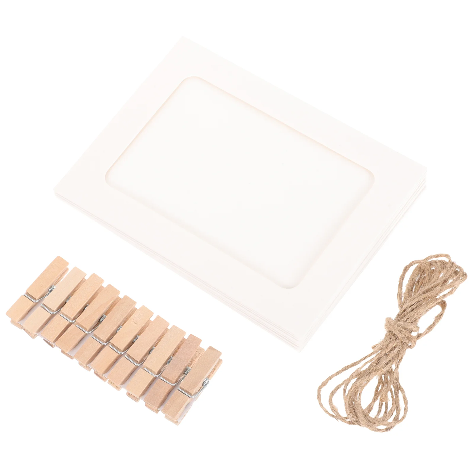 20 шт. фоторамка джем настенный коллаж фоторамки картонный бумажный дисплей белый