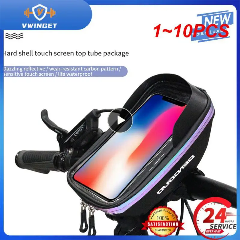 

1~10PCS Portable Bag Waterproof Touch Screen Mountain Bike Head Tube Handlebar Waterproof Phone Case Holder Riding