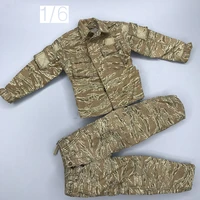16th 3atoys battle war force army soldier tiger pattern combat uniform dress model for 12inch action figures accessories