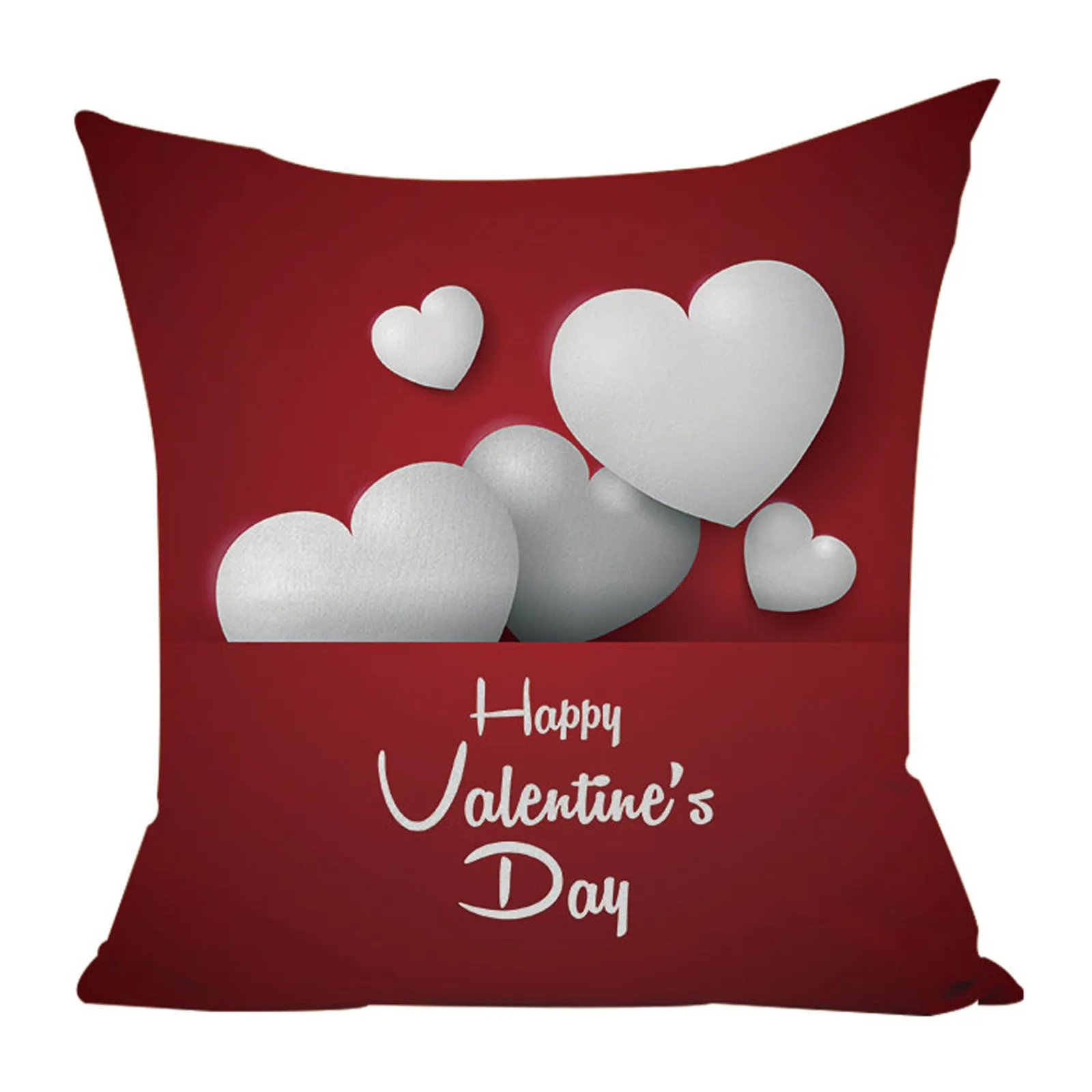 Top Selling Valentine's Day Pillow Case Linen Pillowcase Printing Sofa Home Decoration Accessories 45 x 45cm Dropshipping |