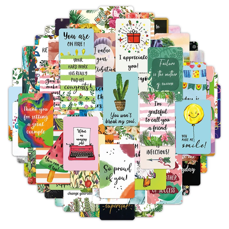 72 шт. детская обеденная карточка, положительное подтверждение, межспиральные и воодушевляющие карточки для женщин и мужчин, ежедневные карточки для подтверждения