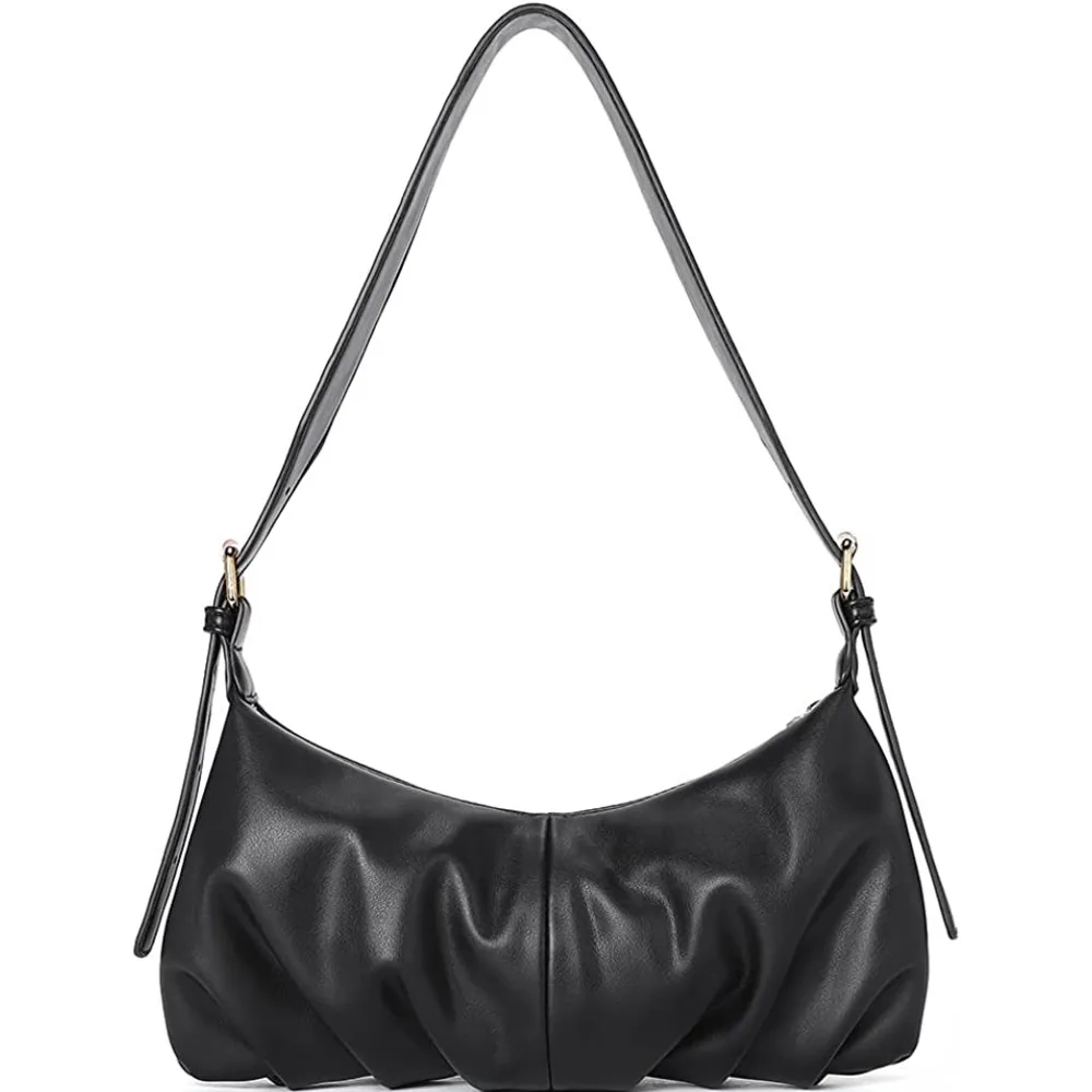 Маленькие сумки Хобо для женщин наплечная Сумочка-клатч из мягкой кожи с