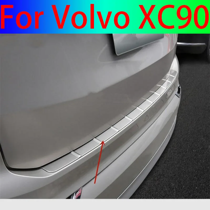 

Для Volvo XC90 2015-2020, протектор заднего бампера, порог, задняя защитная пластина протектора, отделка, Стайлинг автомобиля