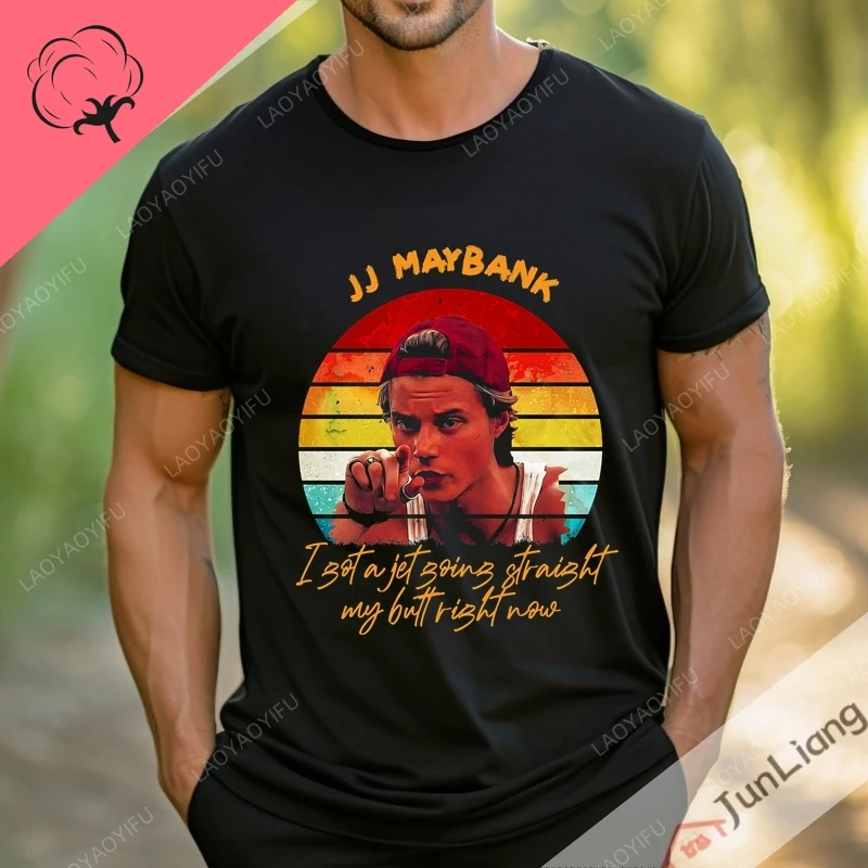 Футболка JJ Maybank для мужчин и женщин тенниска из 100% хлопка с графическим принтом