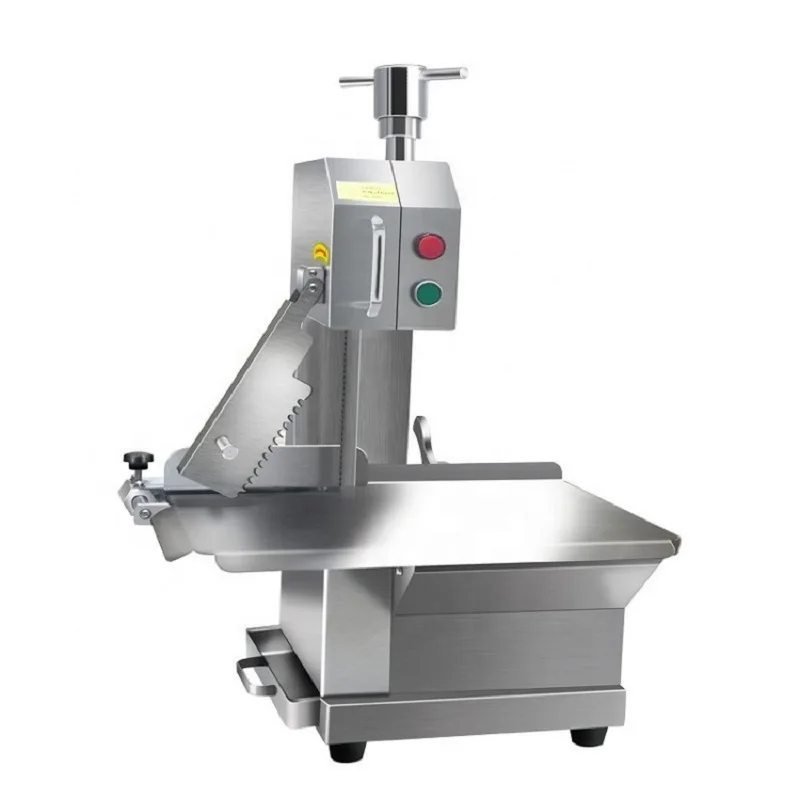 

Commercial Automatic Kitchen Equipment Table Top Electric Cow Beef Frozen Meat And Bone Band Saw Cutter Cutting Machine