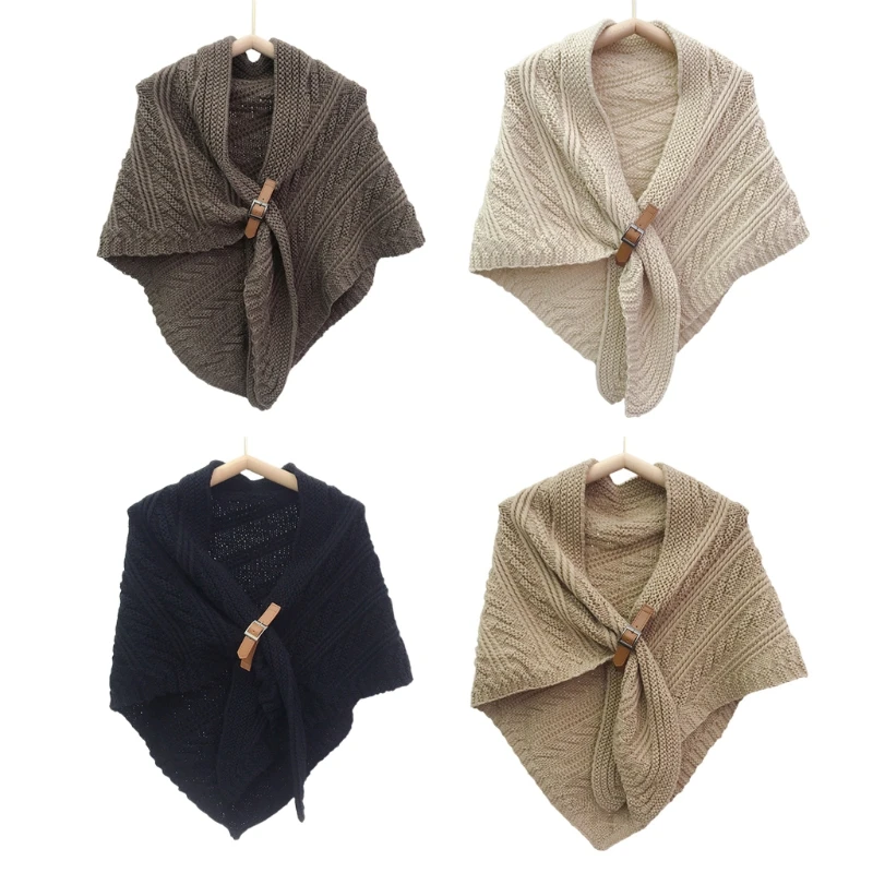 

Треугольная шаль для женщин, вязаный весенне-зимний женский шарф, клетчатые теплые кашемировые шарфы, мягкие шали T8NB