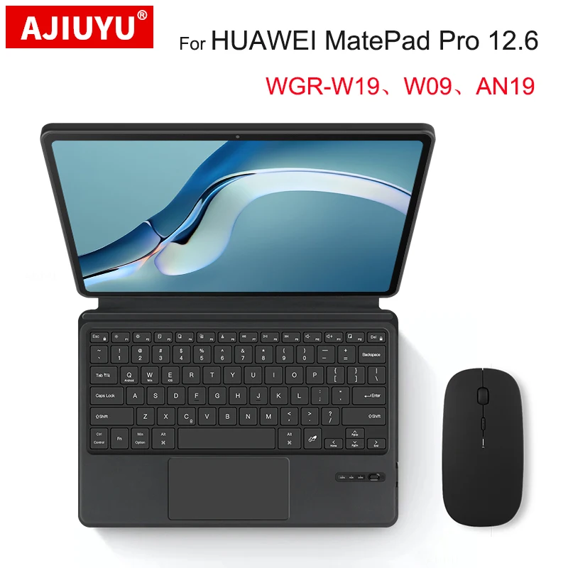 

Keyboard Case Portuguese German Arabic Spanish Russian French Hebrew For Huawei MatePad Pro 12.6" 2021 WGR-W19 W09 AN19 Tablet