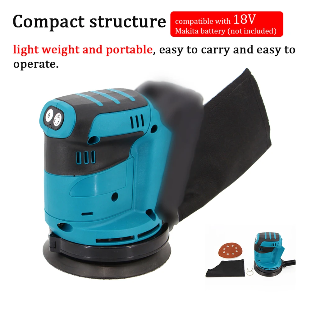 

Cordless Electric Car Polisher 3 Gears of Speeds Adjustable Polishing Machine Multifunctional Wood Metal Waxing Grinding Machine