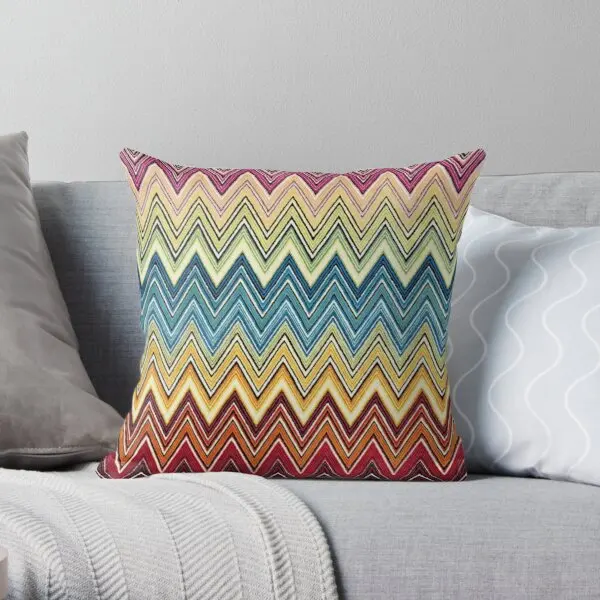 

Missoni Zig Zag Printing Throw Pillow Cover Comfort Office Fashion Wedding Hotel Case Fashion Bed Decor Pillows not include