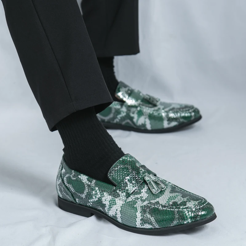 Мужские повседневные лоферы с плоской подошвой легкий и удобный стиль