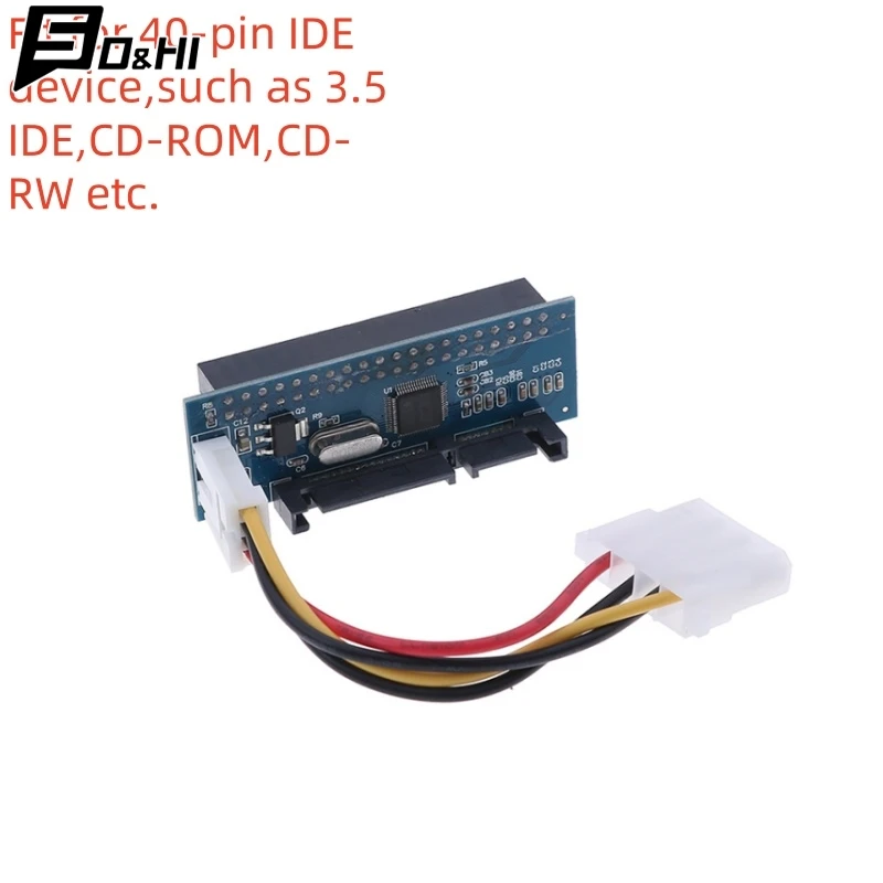 Фото 40-контактный 40-контактный переходник IDE female к SATA 7 + 15Pin 22-контактный переходник PATA к SATA card №1